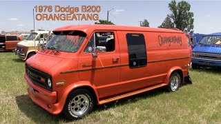 1976 Dodge Custom Van B200. "ORANGEATANG"