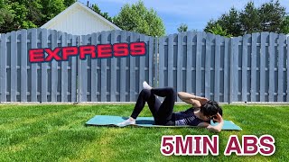 5MIN express ABS//BRZUCH//Ekspresowy trening całego brzucha