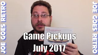 Game Pickups - July 2017 - 14 Games & More! - Joe Goes Retro