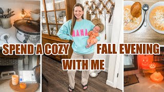 Cozy Fall Evening | DIY Crewneck, Crockpot Dinner, Cozy Front Porch