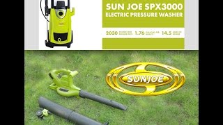 SUN JOE ION BV & SPX3000 HANDS ON REVIEW (CORDLESS BLOWER, VACUUM, MULCHER & ELEC. PRESSURE WASHER)