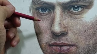 Colored Pencil Textured Skin Tone Drawing! How to Draw Realistic Portrait LIVE Tutorial