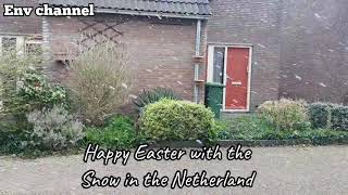 Happy Easter 🐣 with the snow in the Netherlands || #VLOG