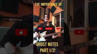 Play Your Ghost Notes - Part 1🤘 - How To Become a Better Bass Player? #music #basslesson #ghostnotes