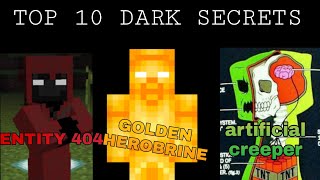 Top 10 *DARK SECRETS* Of Minecraft That Will Blow Your Mind.Minecraft Conspiracy Theory