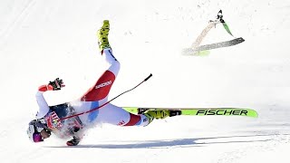 Urs Kryenbühl big crash Kitzbühel downhill - Hahnenkammrennen Die Streif