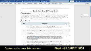 Exp19_Word_Ch02_CAP_Sams_Gym | Word Chapter 2 Capstone - Sam's Gym | Sam's Gym | @MasterofMylab786