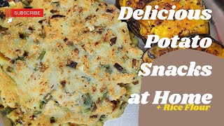 Crispy and Delicious Potato Snacks with Rice Flour#food #yt #recipe #cooking #foodie #fyp #shorts