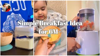 Simple breakfast for my 6 month old ♡ baby food recipes