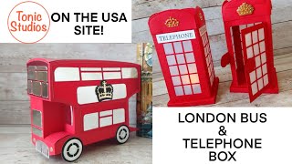 Telephone Box & London Bus NOW on TONIC USA website!!