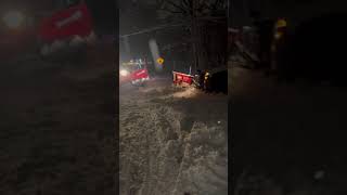 Plow Truck Stuck In Ditch!