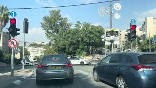 From Jerusalem to Ben Gurion Airport, Busy traffic, jammed up 从耶路撒冷到机场，堵的水泄不通 20240825