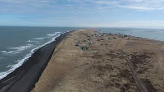 What's it like to live on a beach? Nelson Lagoon Alaska, April 24, 2019.