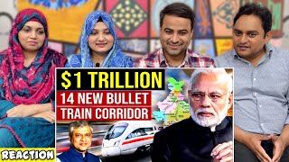 Mumbai Ahmedabad Bullet Train | India's Mega $1 Trillion 14 Bullet Train Corridors Plan | Reaction!!