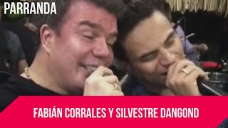 Fabián Corrales y Silvestre Dangond en el cumpleaños de Fabián vía @Vallenatoalcien