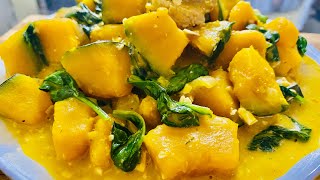 Squash & Salted Egg in Coconut Sauce