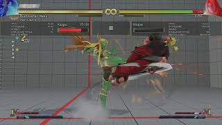 STREET FIGHTER V - Ken light DP after back rise meaty example