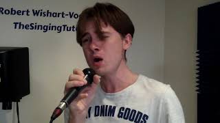 singing student Axel Borel from Switzerland sings "you raise me up"