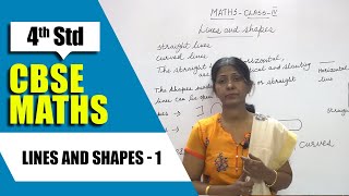 4th Std CBSE Maths Syllabus | Lines and Shapes - 1 | CBSE Maths Part-115