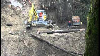 Menzi Muck A91 Hangsicherung - Securing a slope