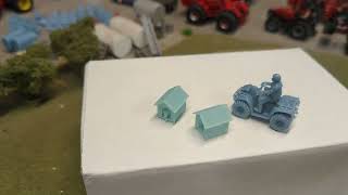 Unboxing New 3d printed Farm Toy Display Items from Mini Prints Part 1