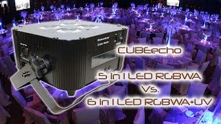 CUBEecho RGBWA vs RGBWA+UV mode Eternal Lighting CUBE echo