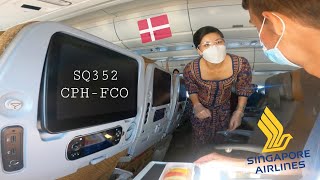 Singapore A350 intra-european flight | TRIP REPORT | Copenhagen (CPH) to Rome (FCO)