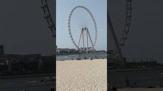 JBR Beach 🏖️ #jumeirahbeach #dubai #beach #jumeirahbeachresidence #uae #jbr #walkingtour