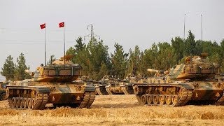 Turkish Soldiers Preparing to cross into Syria