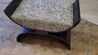 Macassar veneer bench