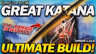 "This GREAT KATANA Build DESTROYS EVERYTHING!" - Elden Ring (Update 1.13.2)