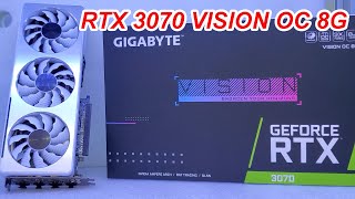 Gigabyte RTX 3070 VISION OC 8G​ GDDR6 256Bit/  Open Box