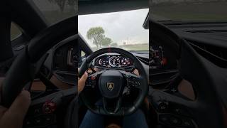 Lamborghini Revuelto in the rain  لامبورجيني ريفويلتو تحت المطر