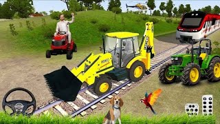 Live🔴 Jcb 3dx Backhoe Loader Driving in Bus Simulator Indonesia|| Tractor vs  jcb beamgdrive games