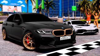 УЛИЧНЫЕ ГОНКИ НА BMW M5 CS И ЗАРЯЖЕННЫХ MERCEDES AMG! РОЗЫГРЫШ ДОНАТА! BLACK RUSSIA MOBILE