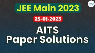 AITS -JEE Main 2023 Paper Solutions || 25-01-2023 || Infinity Learn