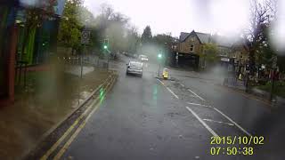 Cycling in Chapeltown on a rainy day down Chapltown Road