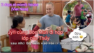 PHẢN ỨNG CHỒNG PHẦN LAN KHI MẸ VỢ ĐƯA THIỆP CƯỚI, BON MUN CHỜ MẸ ĐI CHỢ VỀ. FINNISH MAN IN VIET NAM