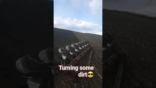 Landini Powermaster 230 turning dirt with the 7 furrows💪😎 #farming #plowing #denmark