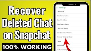 How to Recover Deleted Chats on Snapchat (2023) | How to Restore Deleted Messages on Snapchat