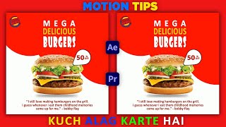 Burger King Promo Video | After Effect Food Promo | Motion Graphics Food Promo | Motion Graphics Ads