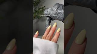 Pastel yellow nails  #trending #asmr #nailinspo #nailtrends #nails #spring #nailart