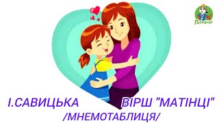 ● 👩‍🦰МНЕМОТАБЛИЦЯ.І.САВИЦЬКА ВІРШ "МАТІНЦІ". 💗моя авторська розробка мнемотаблиці за віршем