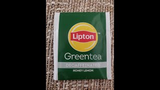 Tea Reviews - Lipton Green Tea Decaffeinated Honey Lemon