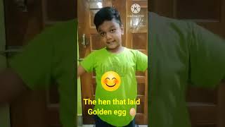 Golden egg story/ The hen that laid Golden egg story/ story telling/ Moral story for kids