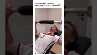 Thomas Müller se preparando para a Eurocopa. #thomasmuller #eurocopa2024 #eurocopa #futebol #shorts