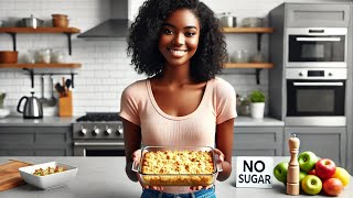 No Sugar Apple Crumble #applecrumble #nosugar #healthybaking