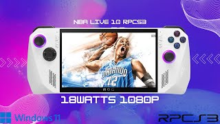 ROG Ally - NBA LIVE 10 RPCS3 - 18Watts