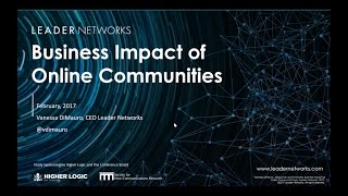 Business Impact of Online Communities