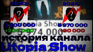 История канала под названием Utopia Show 2015-2024г.(Статистика)